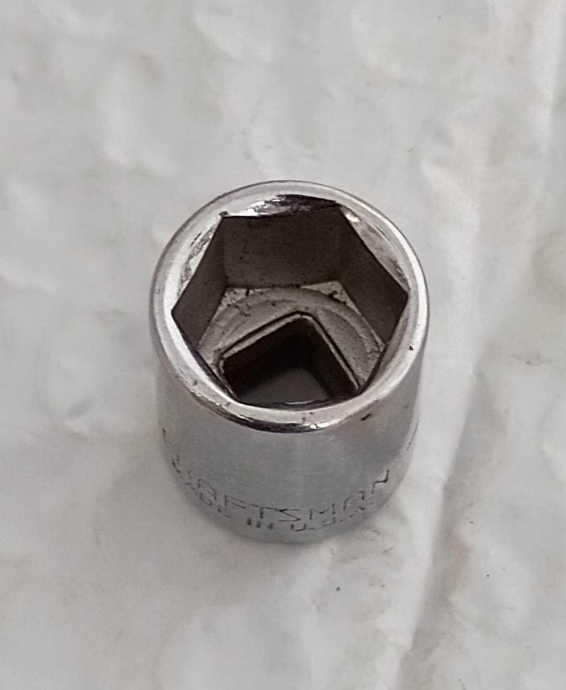CRAFTSMAN TOOLS USA EE43499, 1/4″ DRIVE, 1/2″ SOCKET, SHALLOW, 6 POINT *NOS*