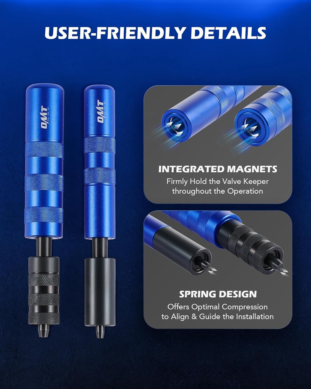Pro Valve Keeper Tool Kit: Remover Installer, Lappers, Durability, Wide Engin…