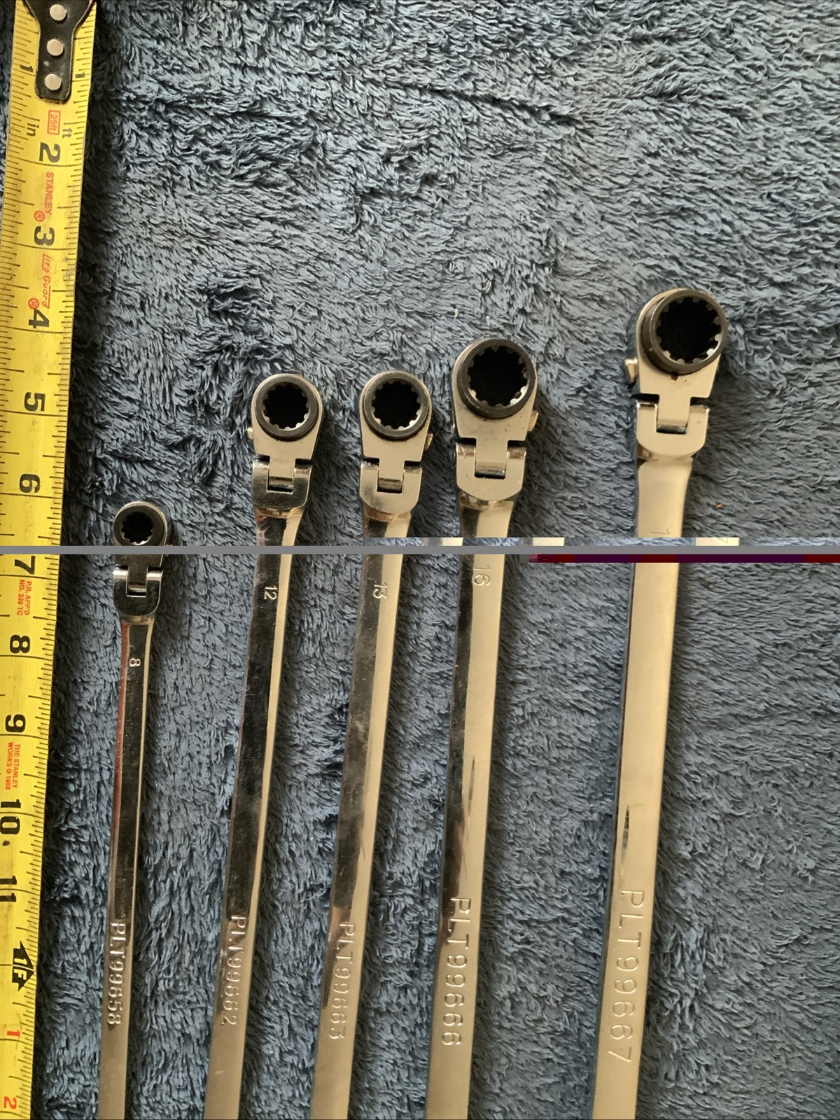 Platinum Double Swivel End Wrench Set, Metric…..5pc….see Pics…