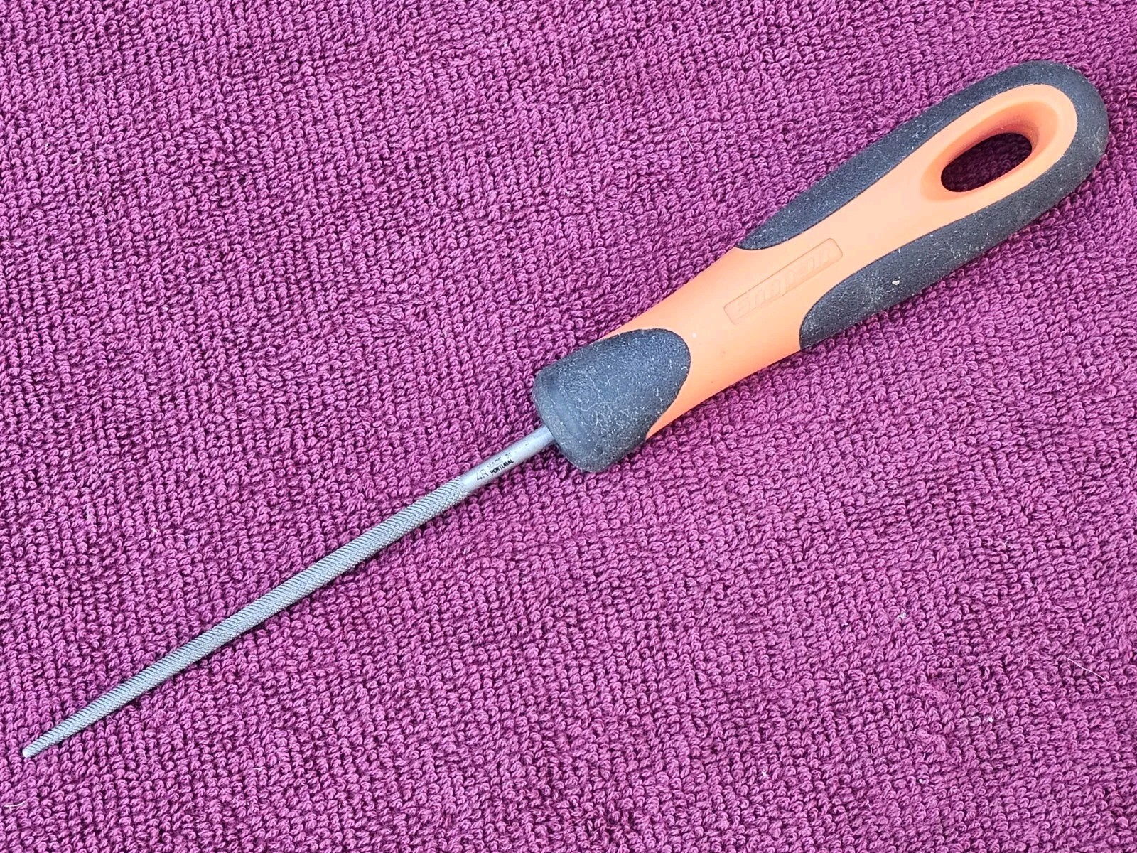 Snap-on Tools 4R Soft Grip Handle File Black and Orange Portugal