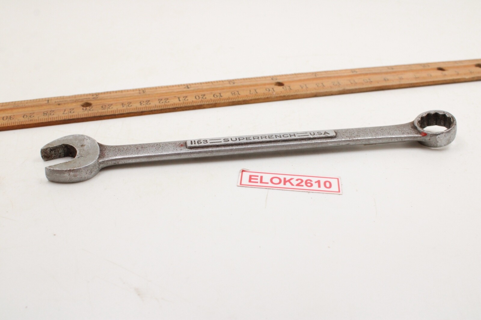 Williams Tools 1163 Superrench 9/16″ SAE Combination Wrench 12 Pt. Vintage USA