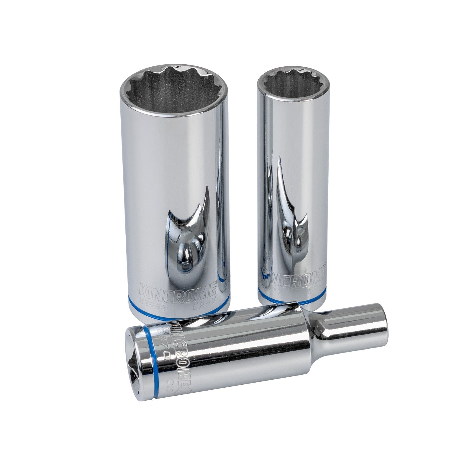 KINCROME 1/2″ Drive Metric 12 Points Double Hex Deep Sockets Size 8mm – 32mm