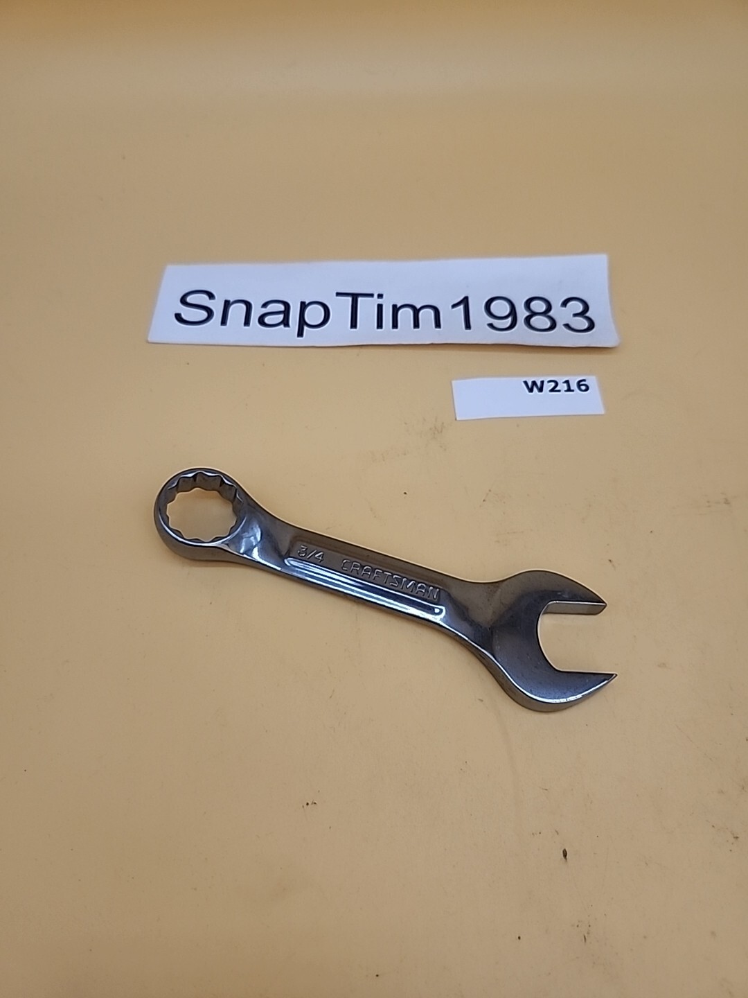 Craftsman Vintage NEW 3/4” Stubby Combination Wrench 12 Pts No. -VV-44109 USA