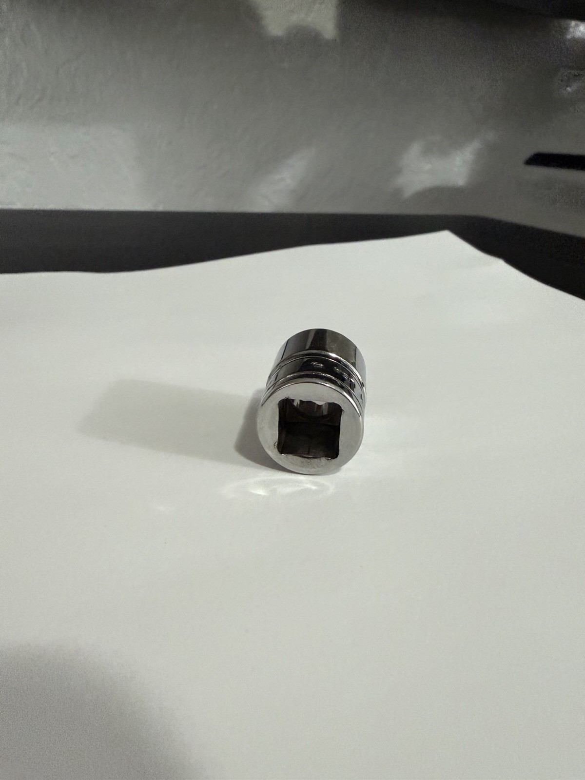Snap-On Chrome Socket F161 1/2″ SAE 12pt 3/8″ Drive Shallow Mechanic Tool