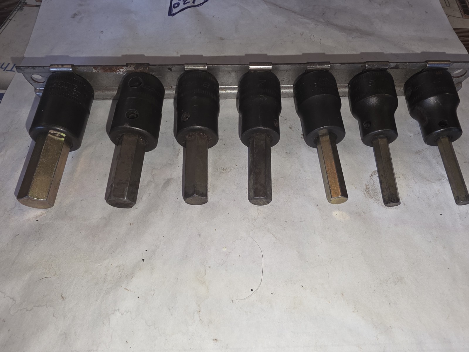 Snap On 7 Piece 3/8″ Drive Metric Hex Bit Socket Set 4MM To 10mm