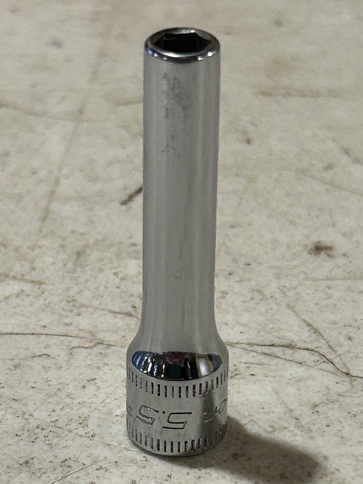 Snap On 5.5mm 1/4″ Drive 6 Point Deep Chrome Socket STMM5.5