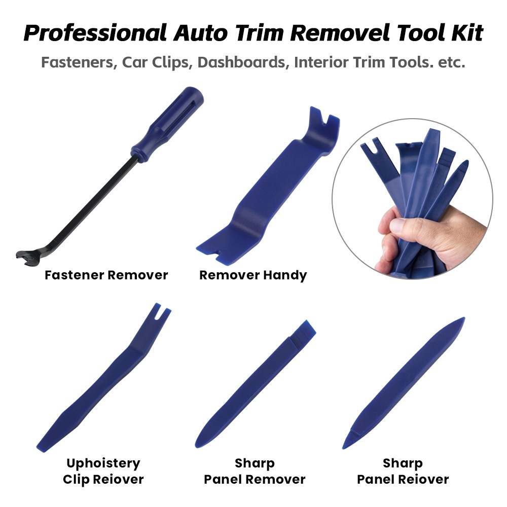 5pcs Kit Auto Trim Removal Werkzeug Türverkleidung Befestigung Dashboard Plastik