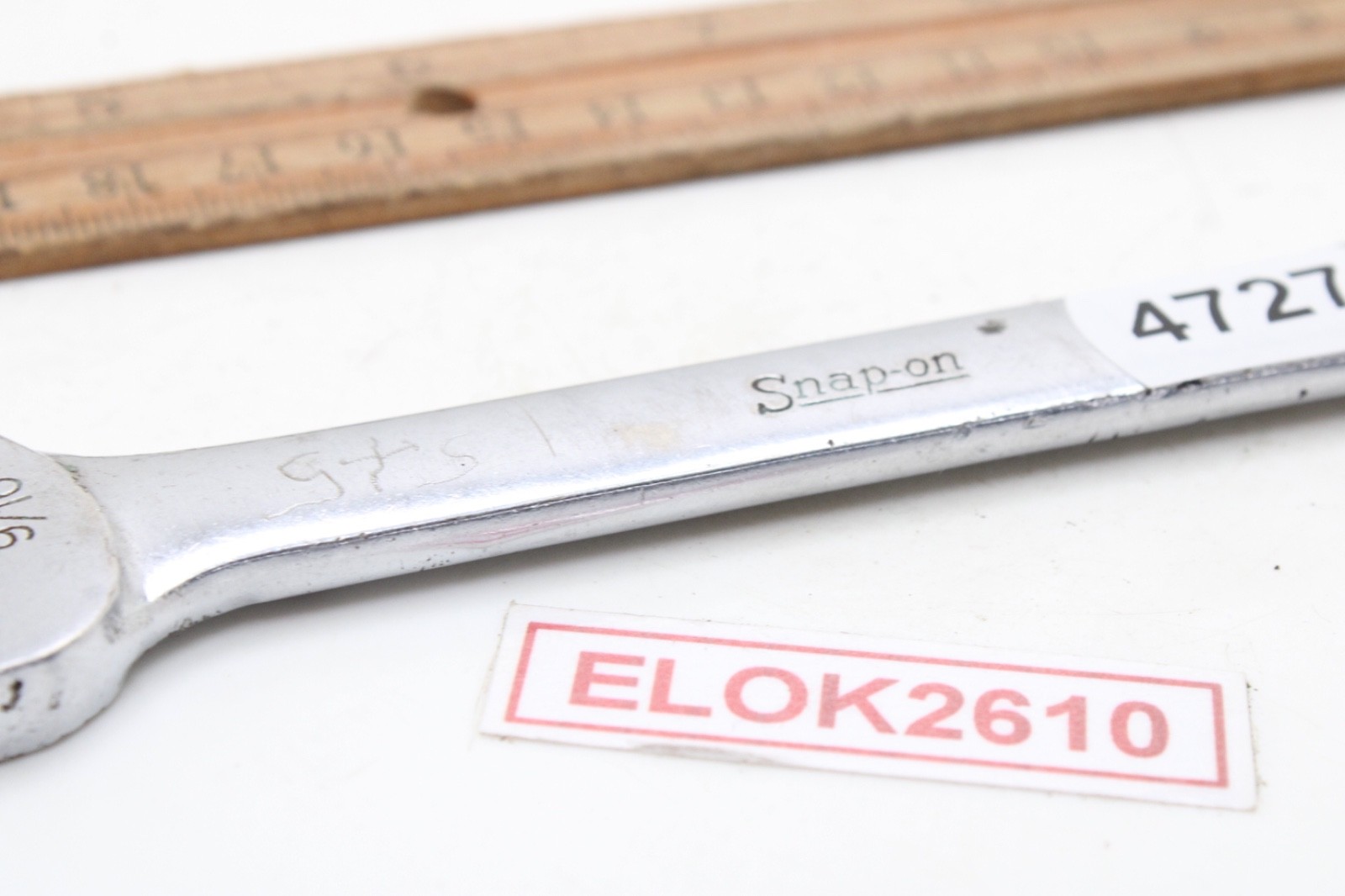 Snap-on OEX-180 9/16″ 12 Point SAE Short Chrome Combination Wrench 6″ USA