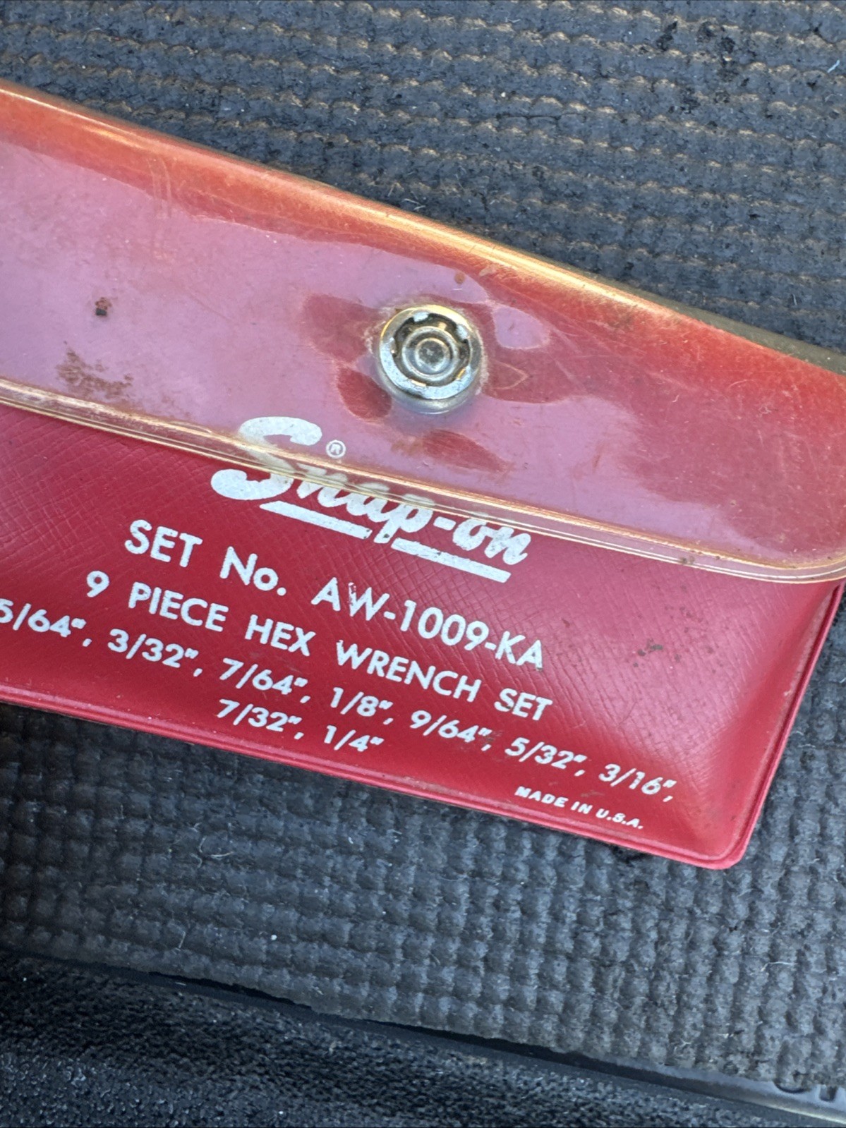 Snapon Tools USA Aw-1009-KA HEX Key Set SAE PARTIAL 7 Present 1 Is MAC Snap On
