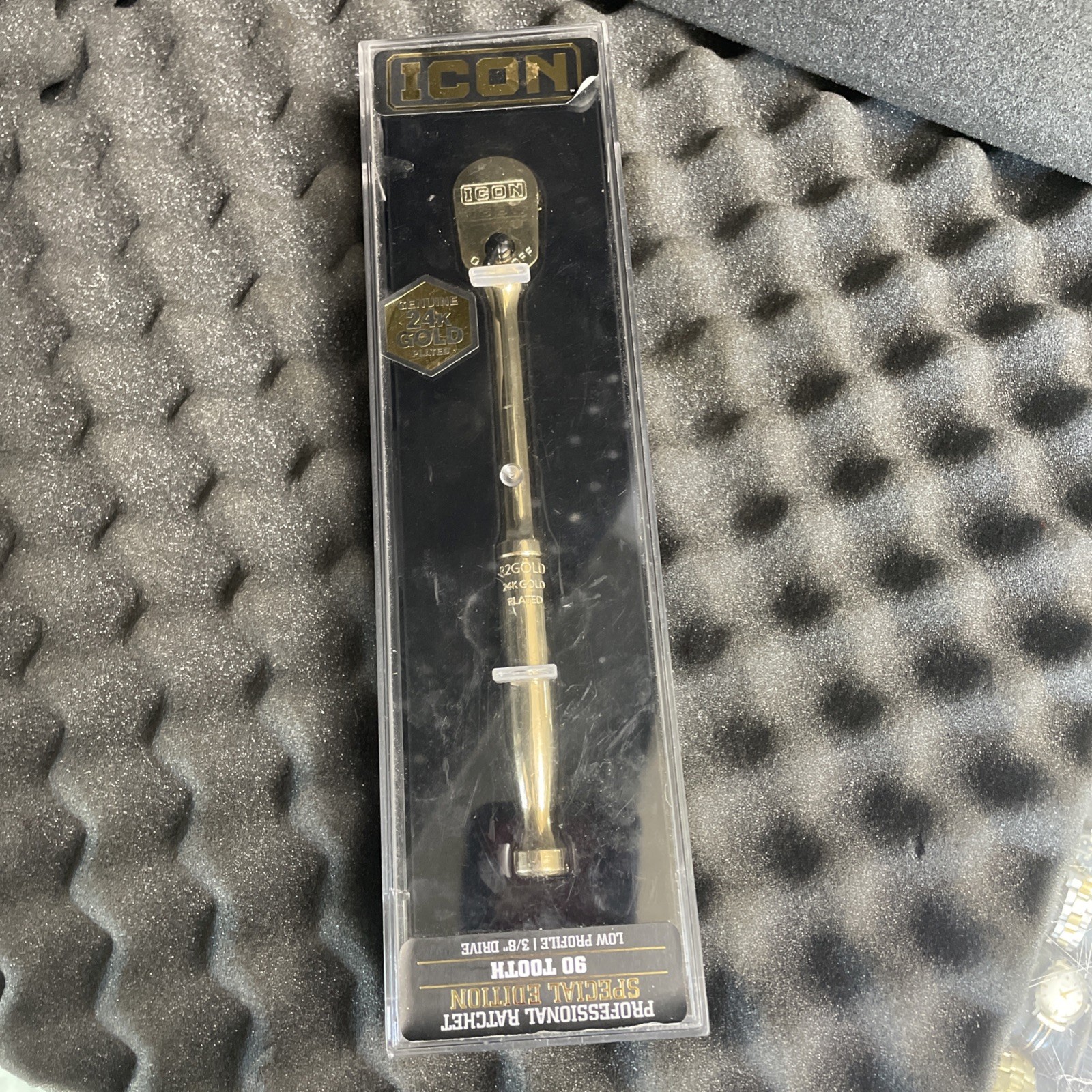 ICON 3/8” 24K Gold Plated Professional Ratchet Socket Wrench