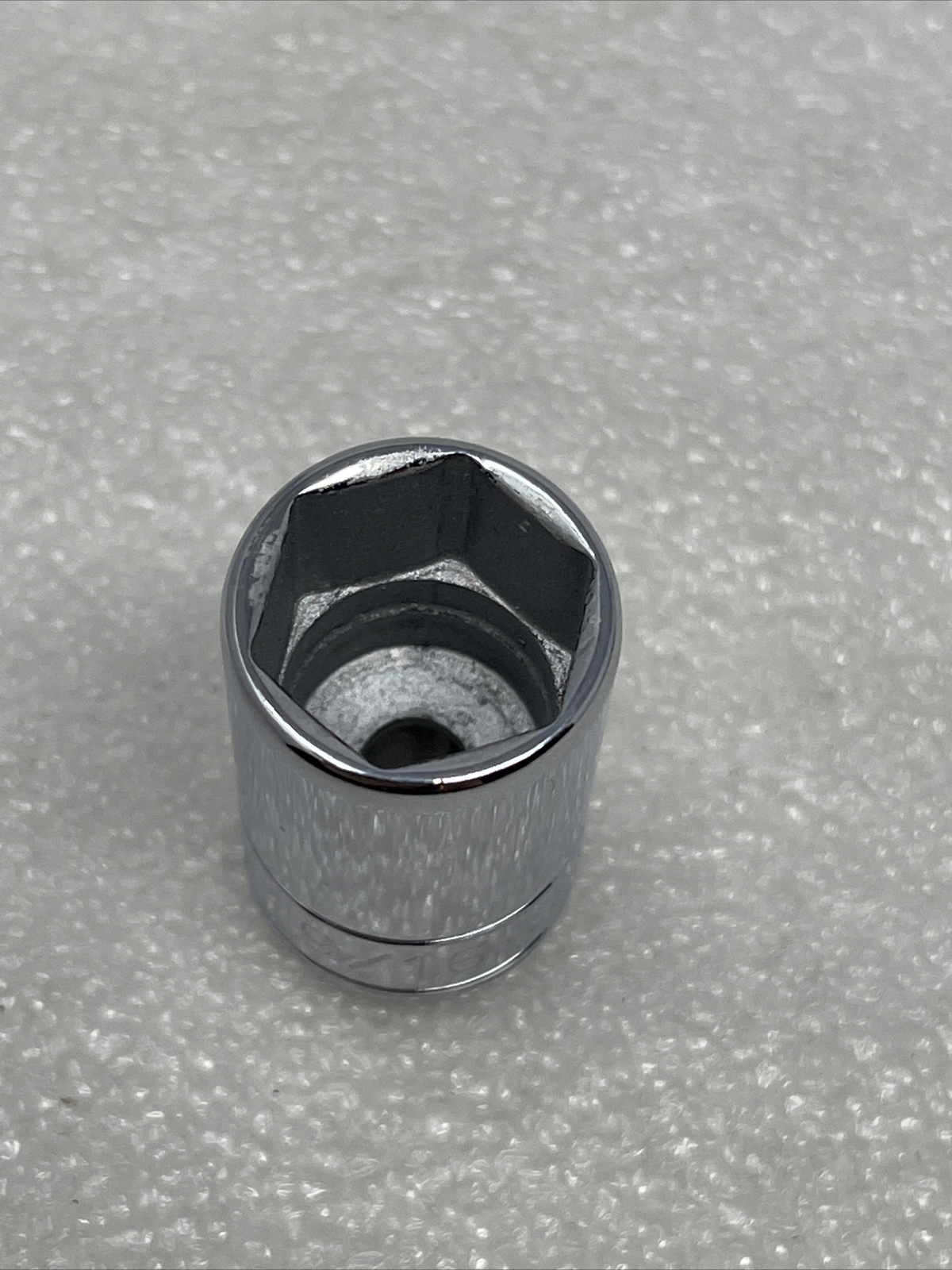 9/16” SK Tools 1/4″ Drive, 6 Point, Semi-Deep SAE Chrome Socket, USA, 41878