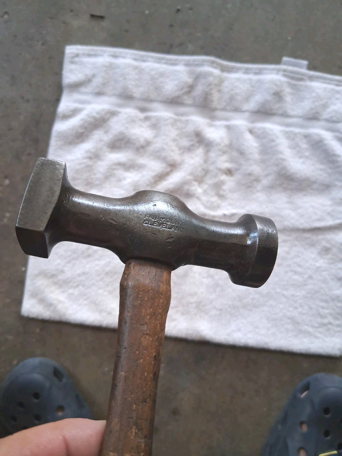 VTG Fairmount Cleveland Drop Forged 160-G Auto Body Hammer Original Handle USA