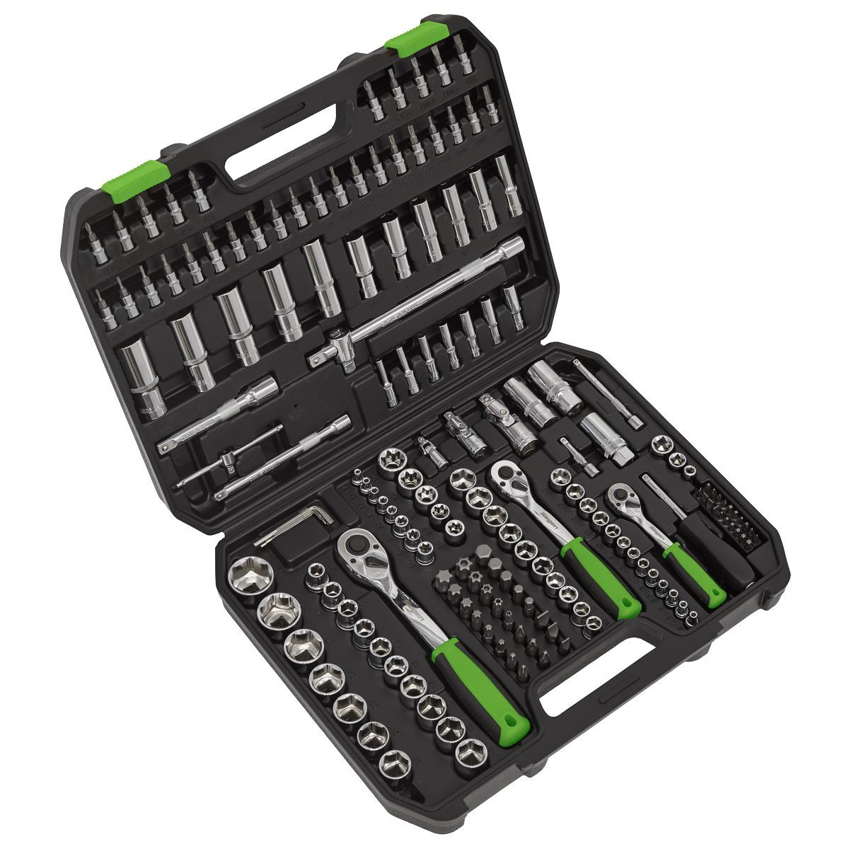 Sealey Socket Set WallDrive Metric 4-32mm Siegen 171pc 1/4″ 3/8″ 1/2″ Drive