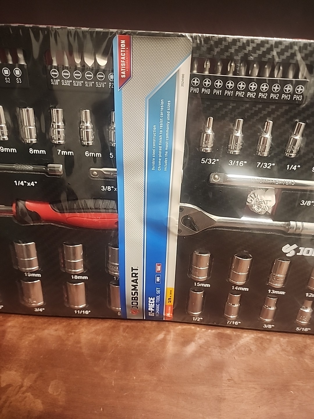 JobSmart 82 pc. 3/8 in. Drive and 1/4 in. Drive Mechanic’s Tool Set