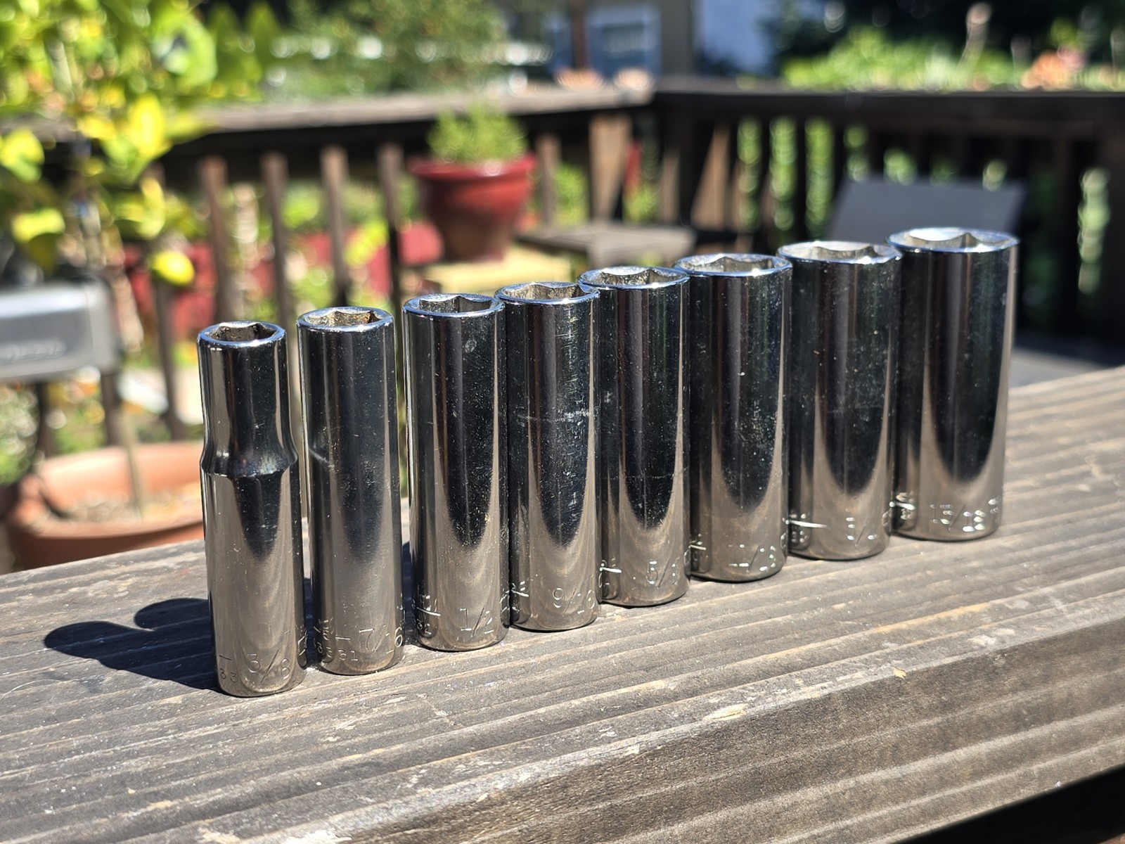 Craftsman 7 Pc. Socket Set 3/8″ Dr. 6 Pt. Deep G Series 3/8″ – 13/16″