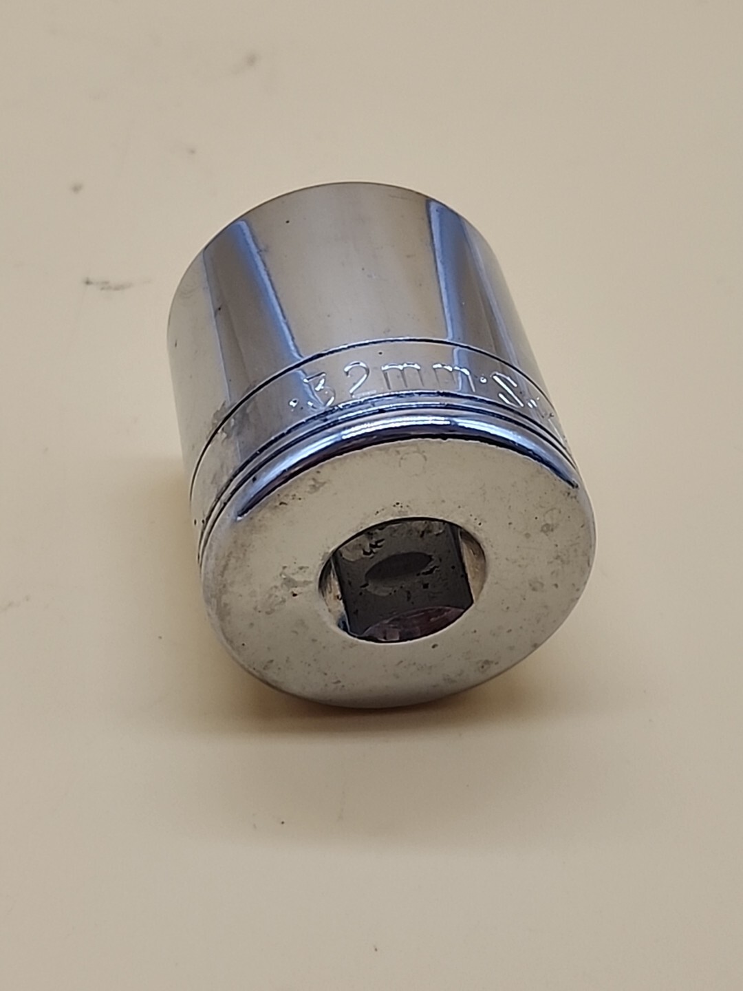 S-K Hand Tools #48232 1/2″ Dr. 32mm 6pt Standard Metric Chrome Socket