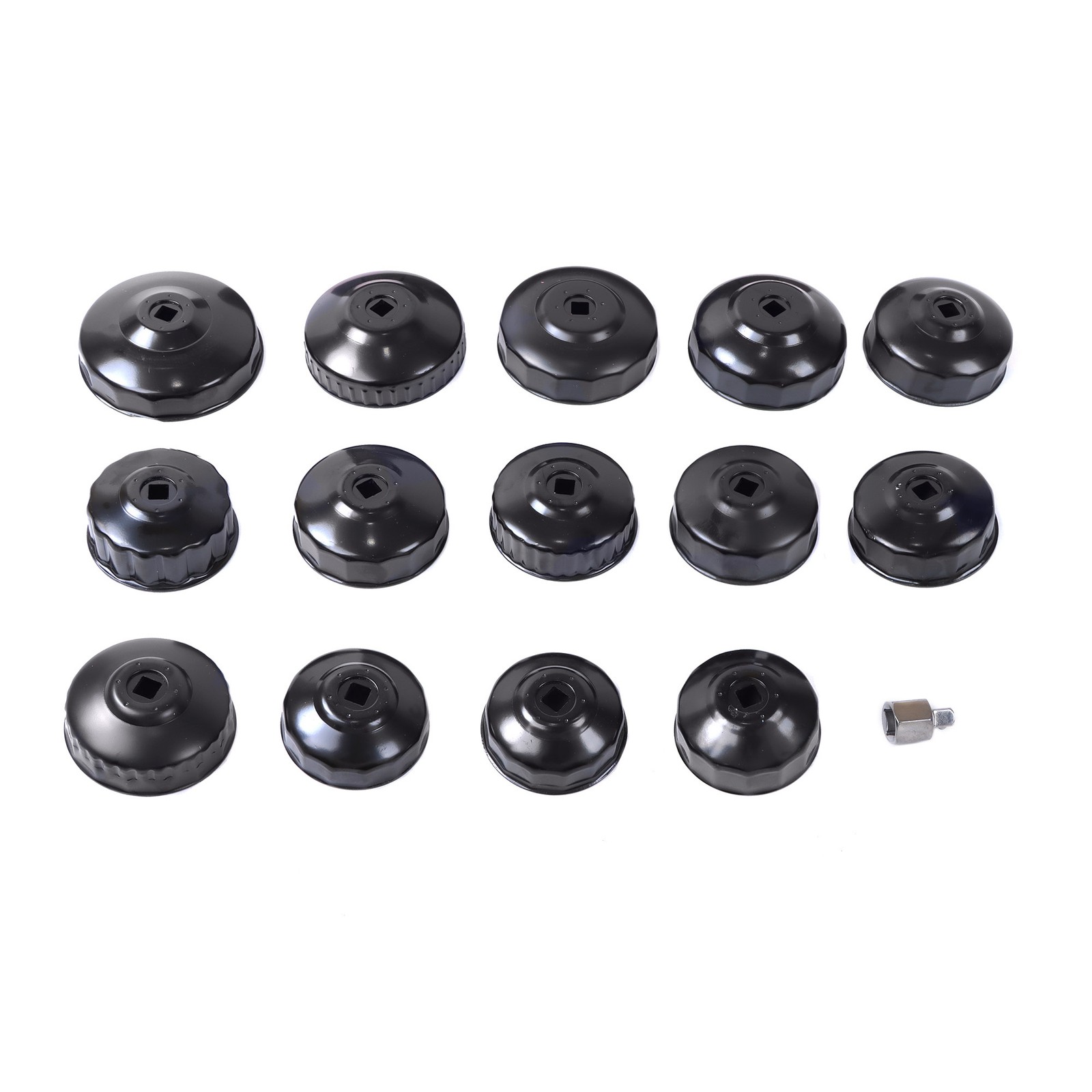 LABLT Oil Filter Sleeve Set Cup Sleeve Tool Set Oil Filter Cap Wrench 14 Pieces