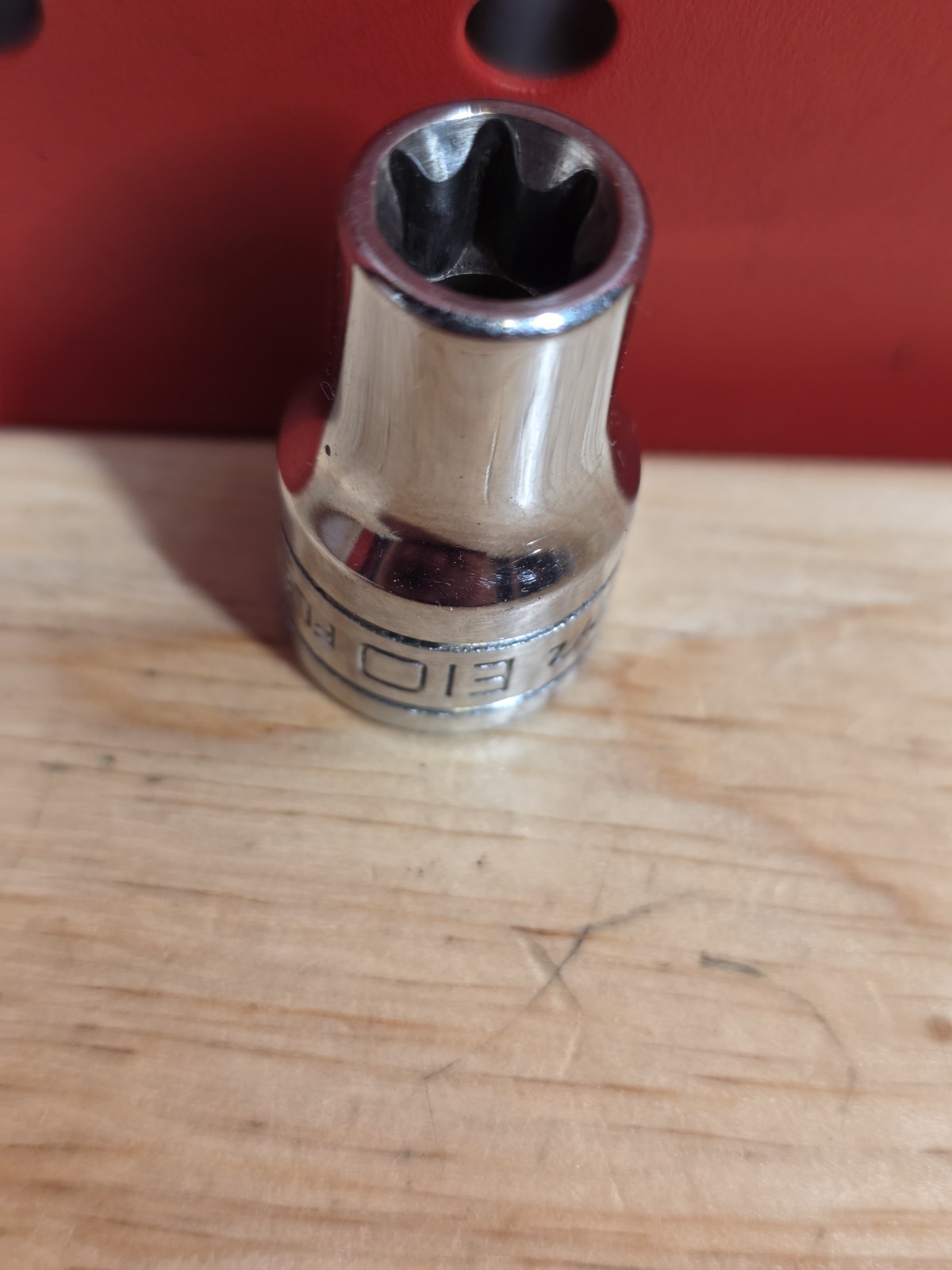 Snap-on Tools FLE100A E10 3/8″ Drive Inverted TORX Chrome Socket External E Torx