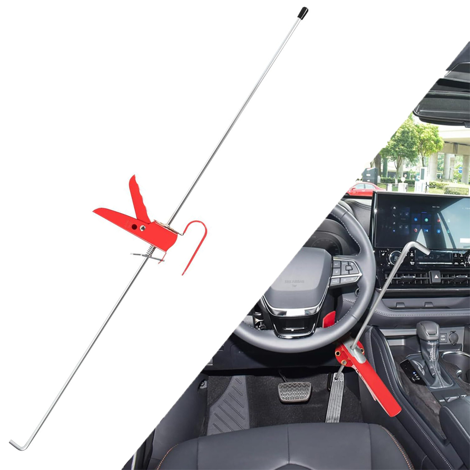 THE393 Pedal Depressor, Adjustable 36-In Brake Accelerator Pedal Depressor Tool