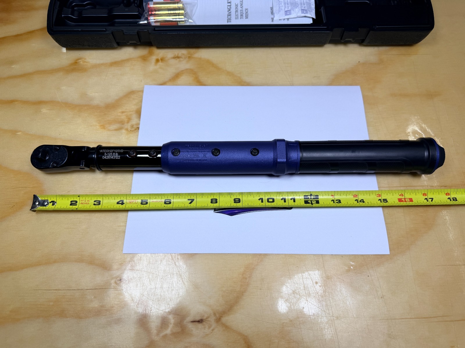 Snap-on Tools POWER BLUE 3/8″ Drive 5-125ftlb Digital Torque Wrench ATECH2F125VB