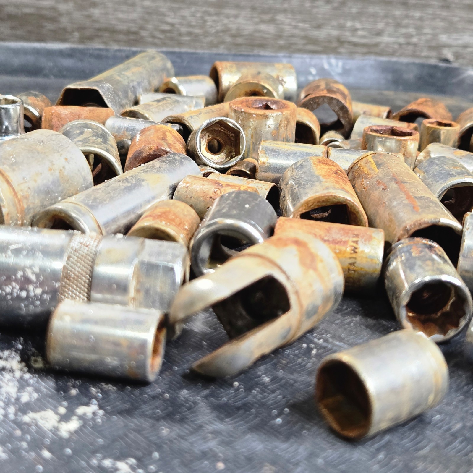 Bulk Socket Lot, 5+ lbs, Assorted Sizes, Taiwan Made, Mixed SAE & Metric Huge