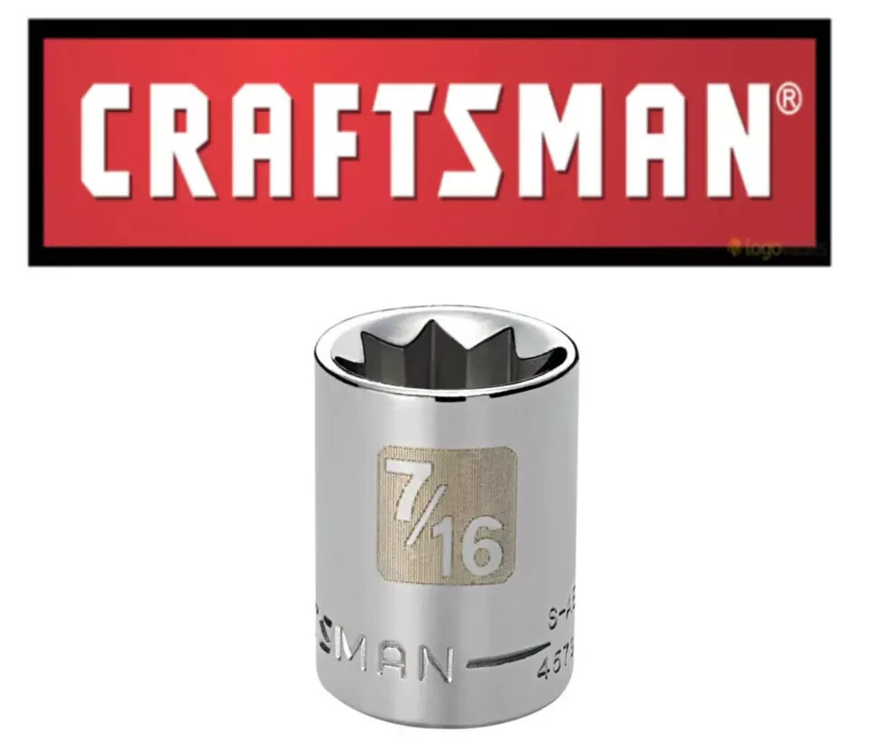 Craftsman Easy Read – 3/8″ or 1/2″ Drive SAE Star 8-Point Socket – STD New