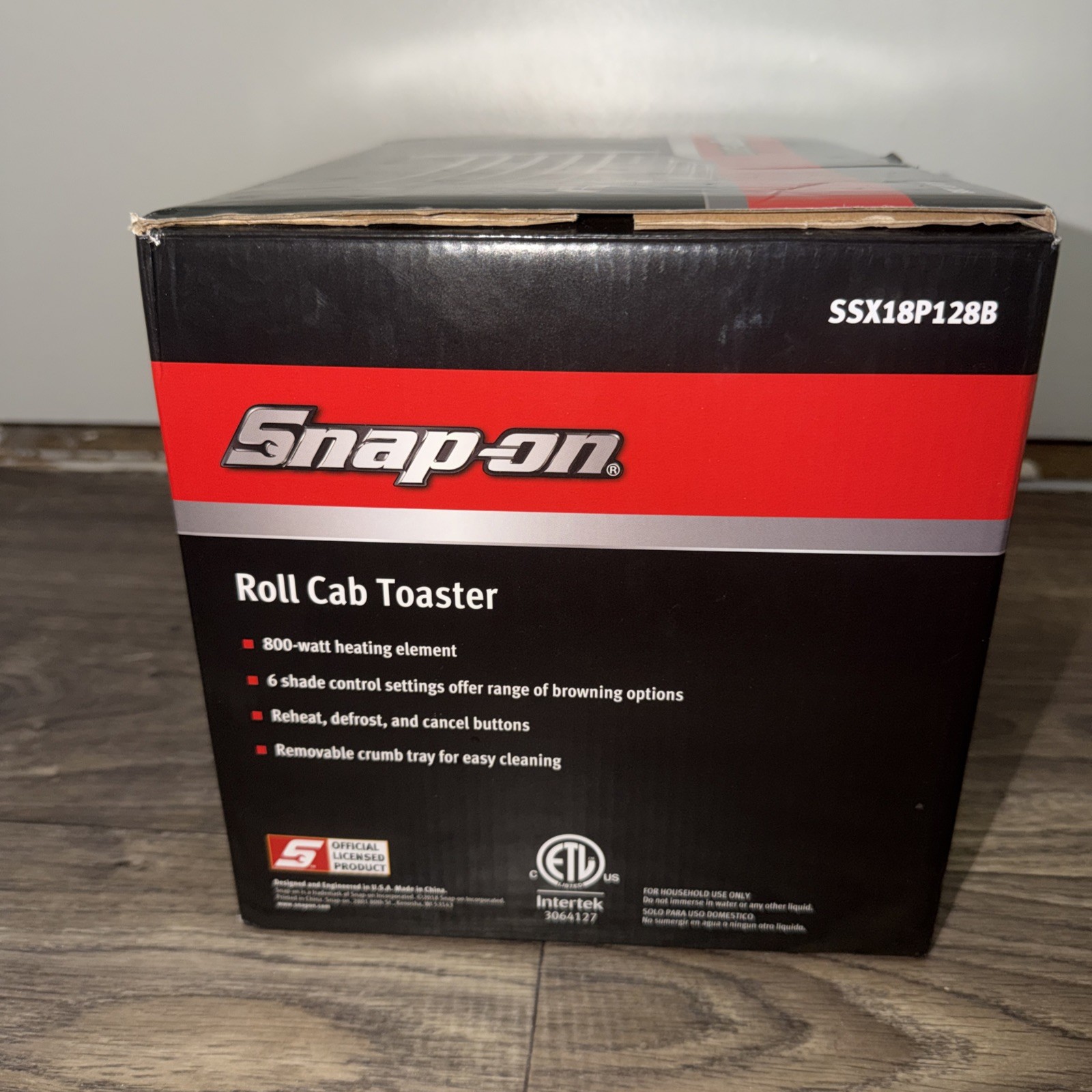 Snap On Roll Cab Toaster Black Silver – Open Box Never Used!