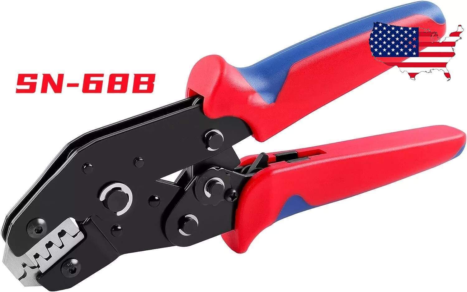 SN-68B Crimping Plier Crimper Tool 0.25-1.5mm² for Dupont,JST，TE,Molex Terminal