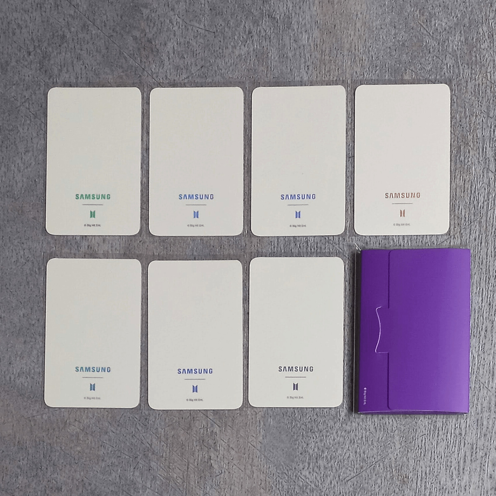 BTS Samsung Galaxy S20+ Official Photo Card 7 Member Full Set