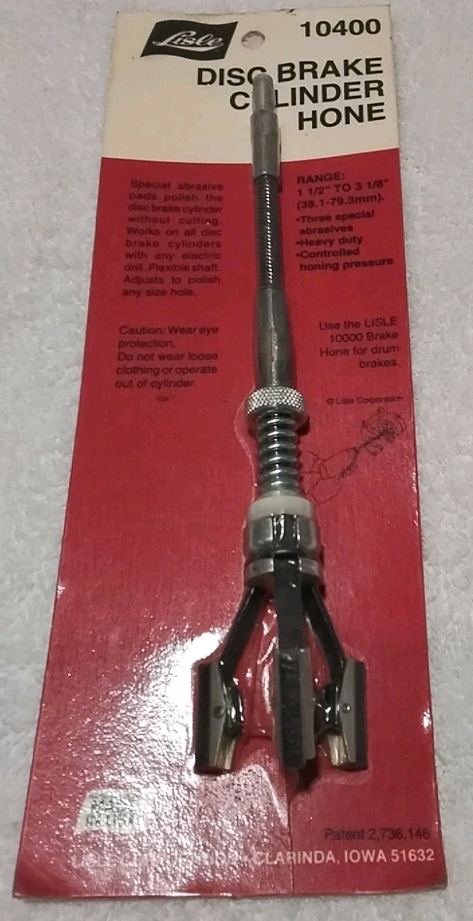10400 LISLE DISC BRAKE CYLINDER HONE 1-1/2″× 3-1/8″ USA 🇺🇸