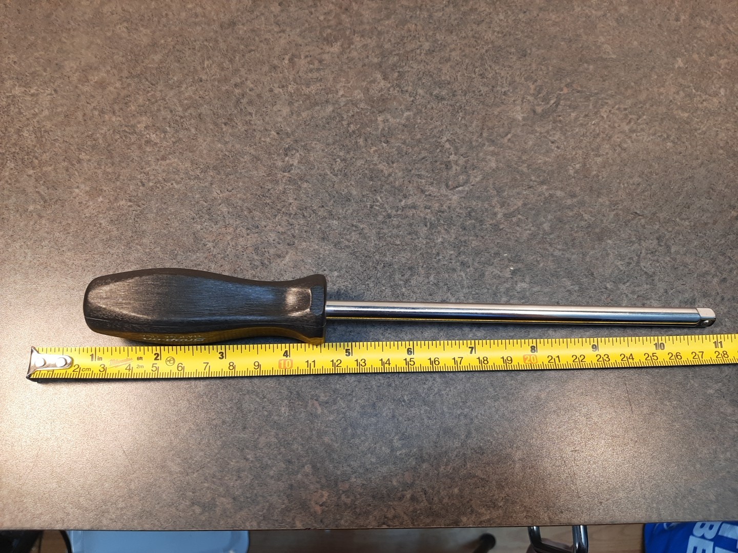 Snap On Tool TM9CSA 1/4” Drive 10” Long Black Hard Standard Shank Driver USA NOS