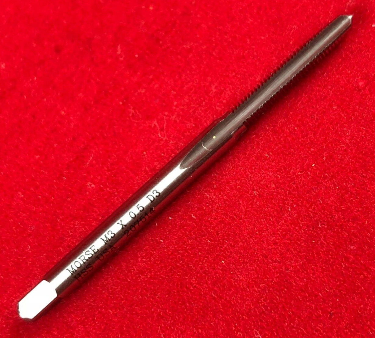M3 X 0.5 Taper Tap Morse MT3838146 HSS D3 3 FL HSS Hand Tap USA