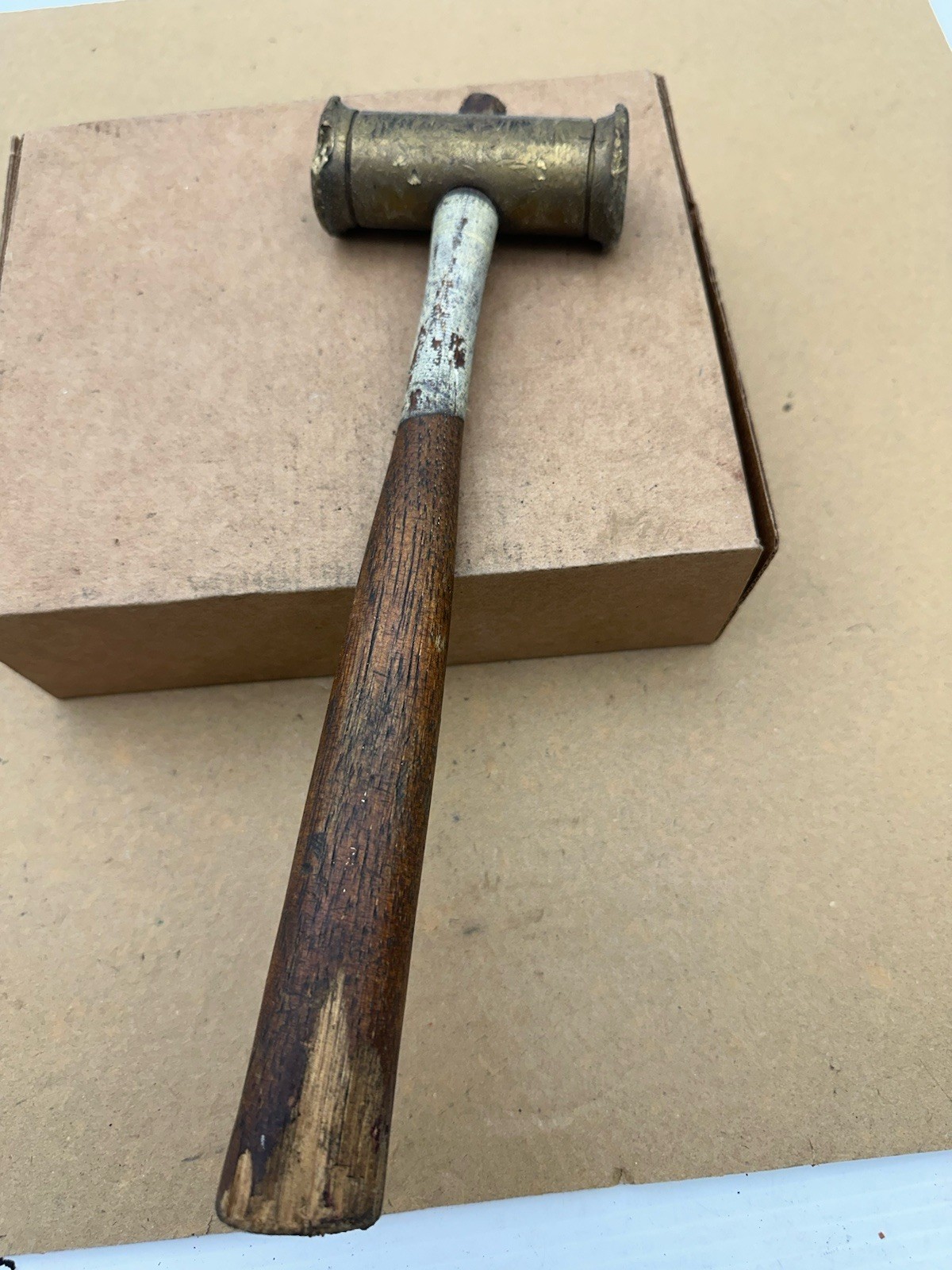 Snap-On Tools USA BH24 Brass Hammer – Double Sided – Flawed Wood Hickory Handle