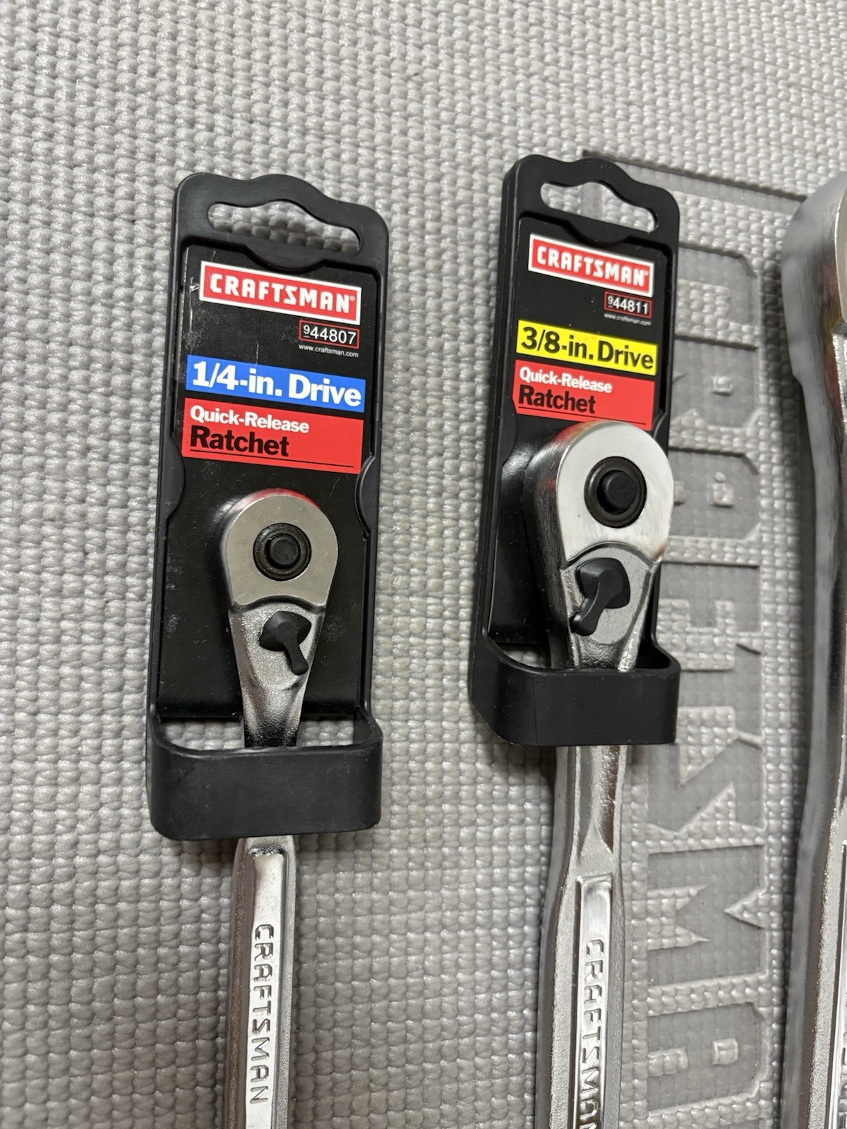 NOS Sears Craftsman USA 3pc Ratchet Set 1/2” Drive 44809 3/8” 44811 1/4” 44807