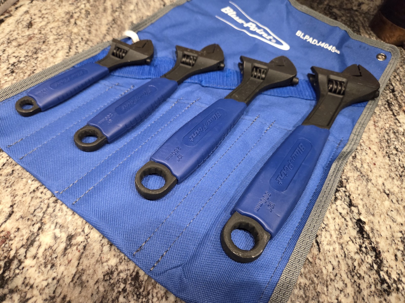 Blue Point By Snapon Tools 4 pc Soft Grip Adjustable Wrench Set (6-12″)