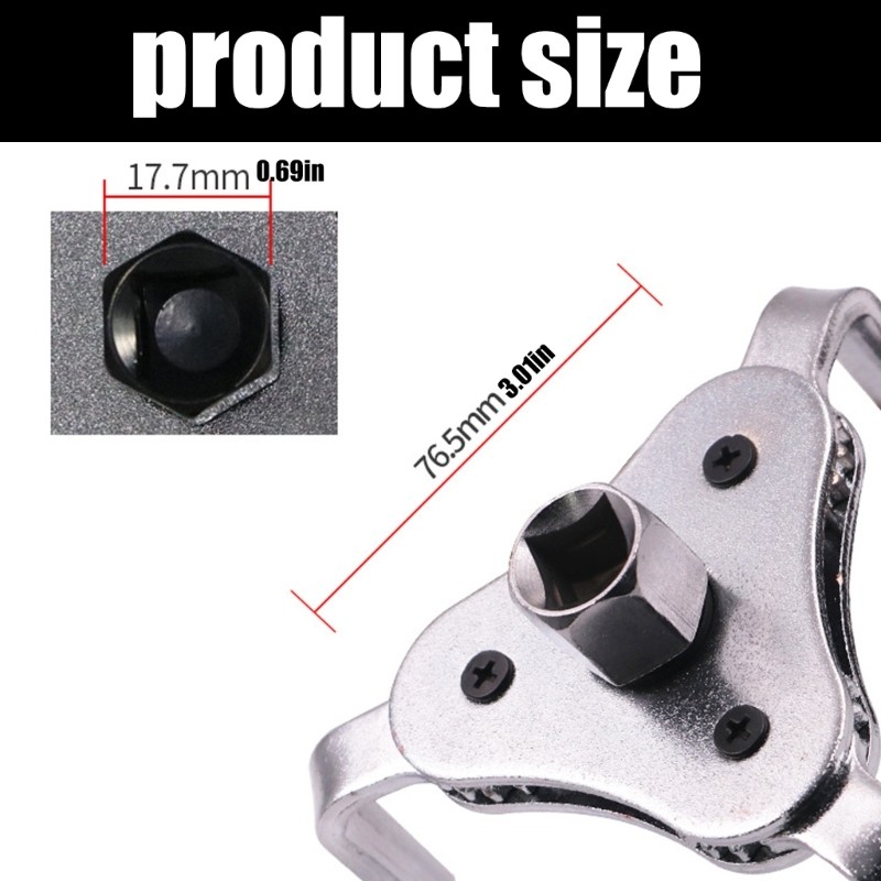 Car High Strength Steel Wrench Removal Tool Three Claw Rustresistance