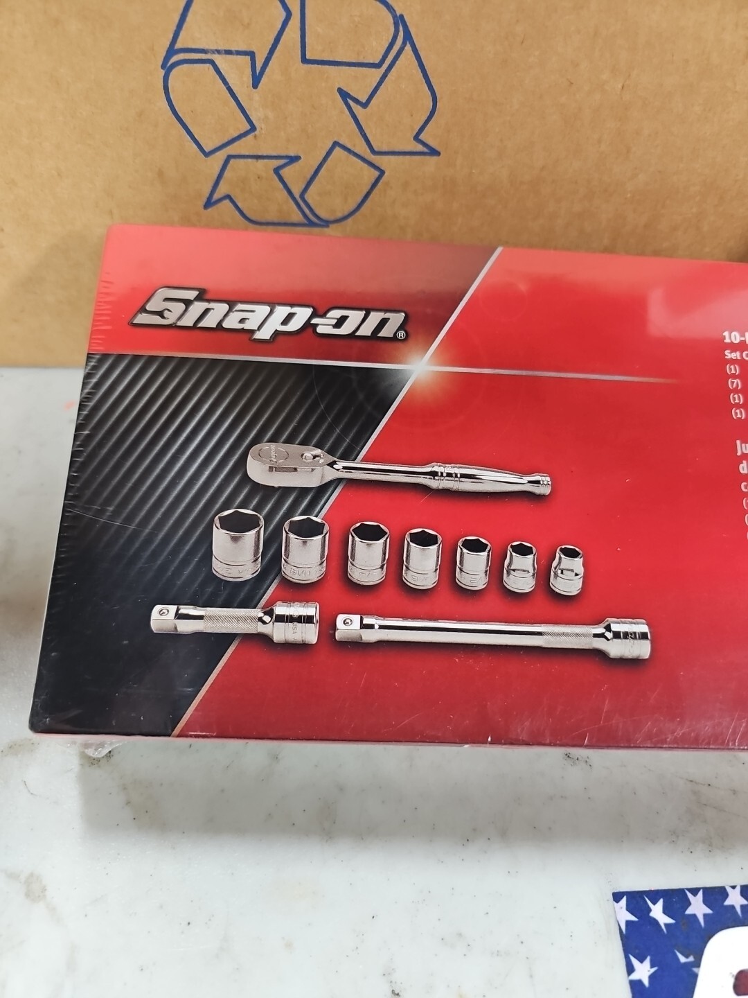 Snap-on tools 210AFSP 3/8″ 6 point SAE General Service 10Pc Set – New – USA 🇺🇸