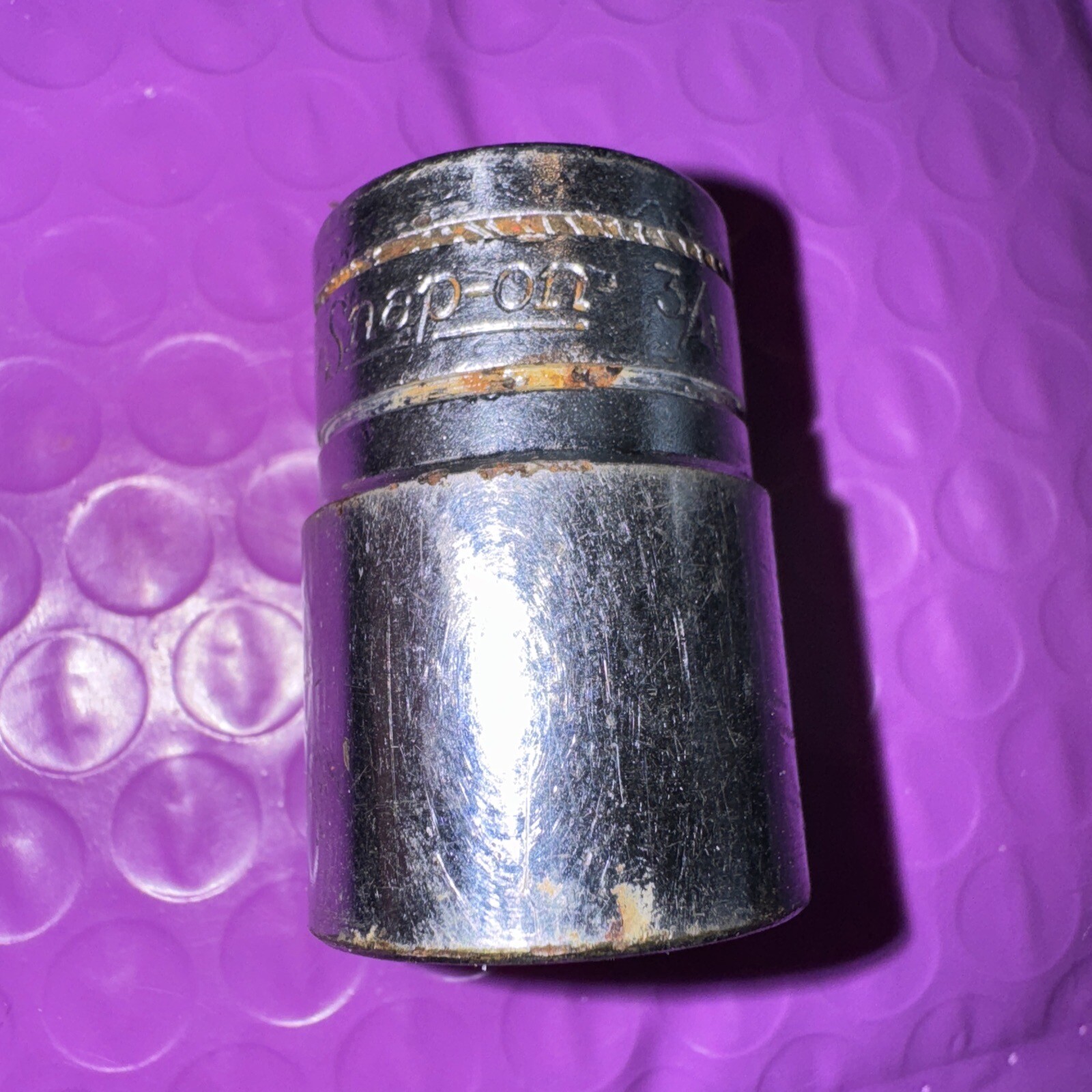 Snap On Tools 3/4″ SAE Flank Drive TW241 Shallow Socket 1/2″ Drive 6 Point SJ
