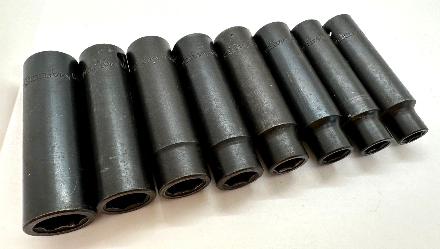 MATCO Tools 10mm – 17mm Deep Well 1/2″ DR IMPACT Socket Set Lot Metric 6-Point