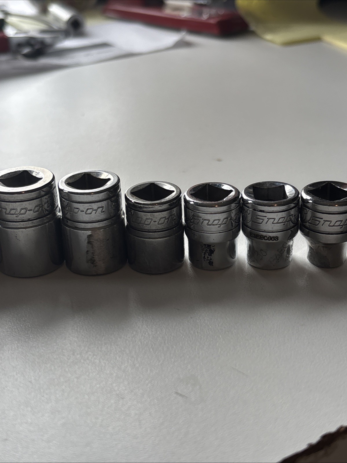 Snap-on Tools 12-Piece 1/4″ – 15/16″ Drive 12-Point Shallow Socket Set 🇺🇸 Nice