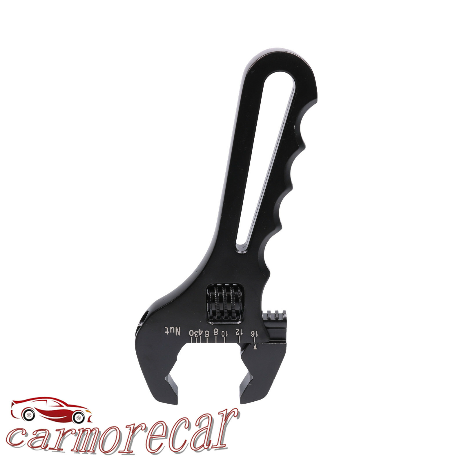 Adjustable Wrench Aluminum Tool Spanner 3AN-16AN Black For Hose End Fitting