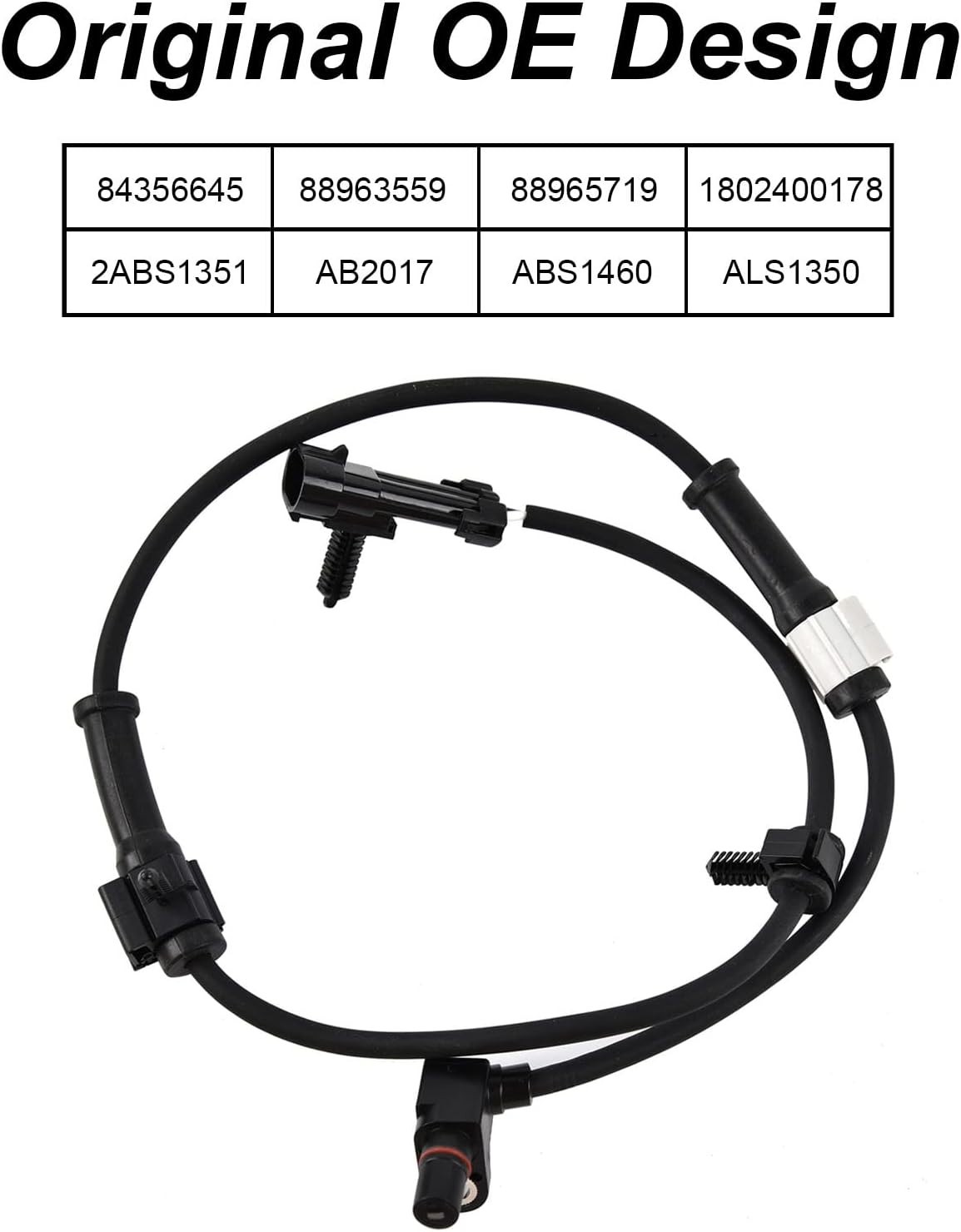 ABS Wheel Speed Sensor Front Left Right for Chevy Avalanche 1500, Si…
