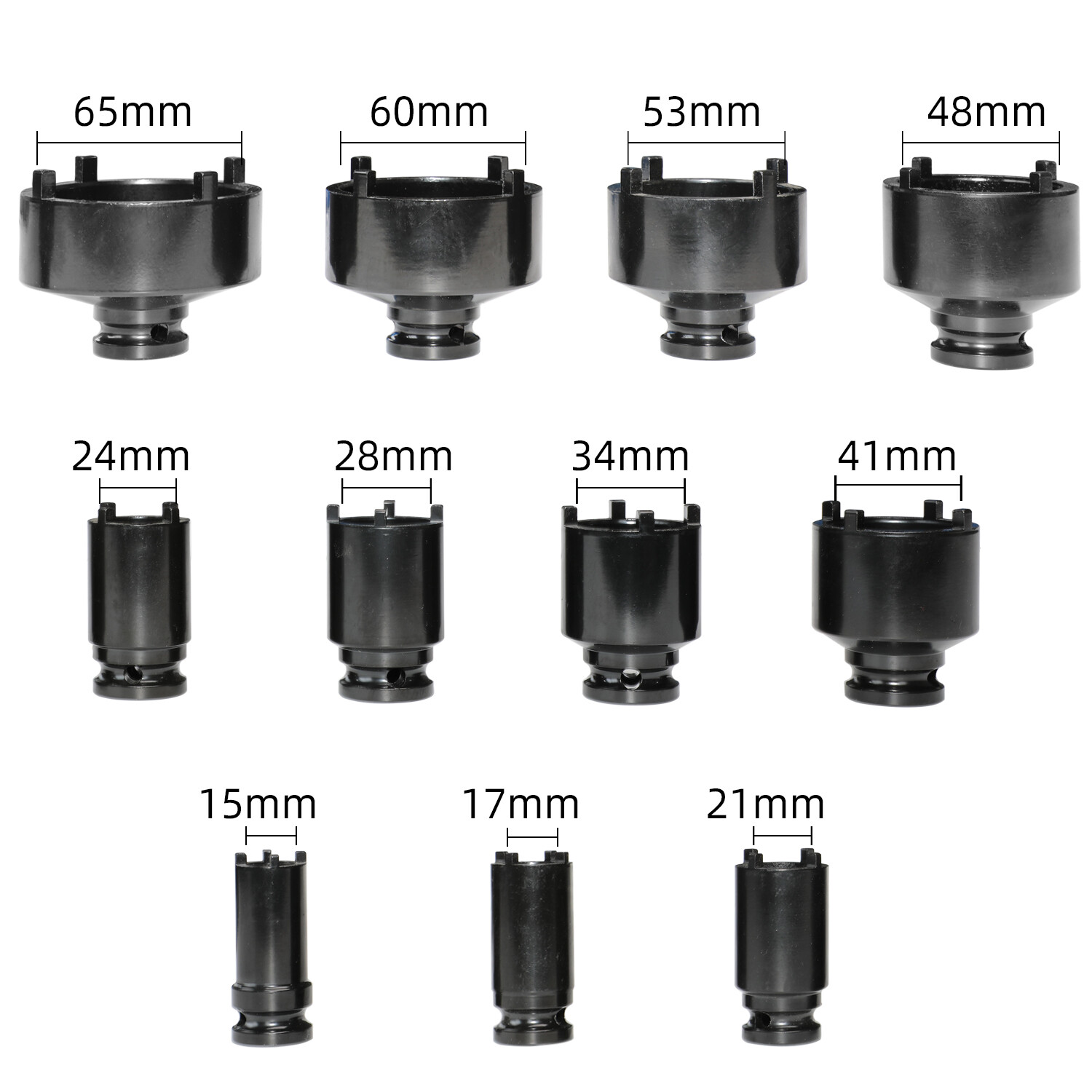 15/17/21/24/28/34/41/48/53/60/65mm Hub Bearing Nut Socket for Chevrolet Dodge