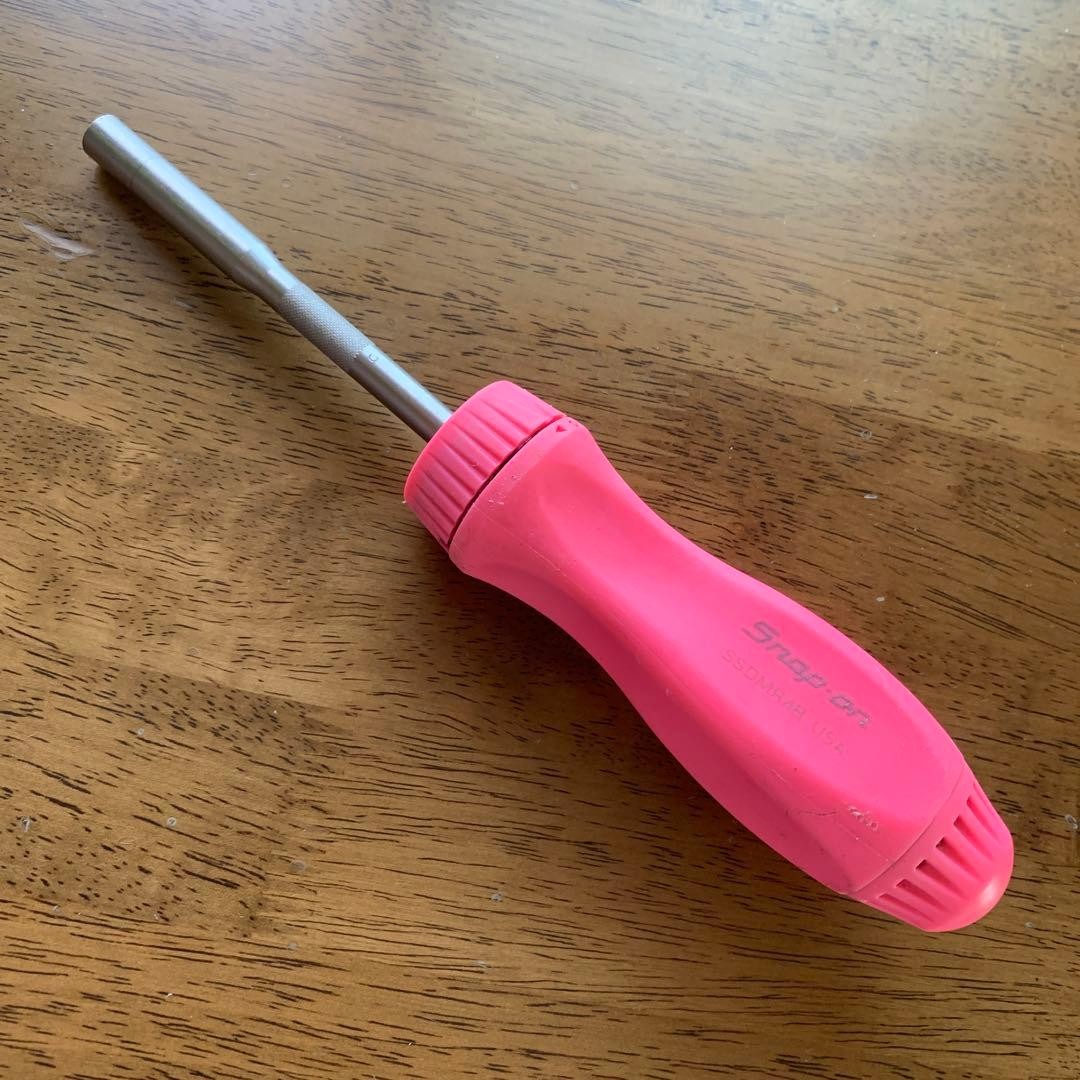 Snap-on SSDMR4B Ratchet Screwdriver PINK W/BITS