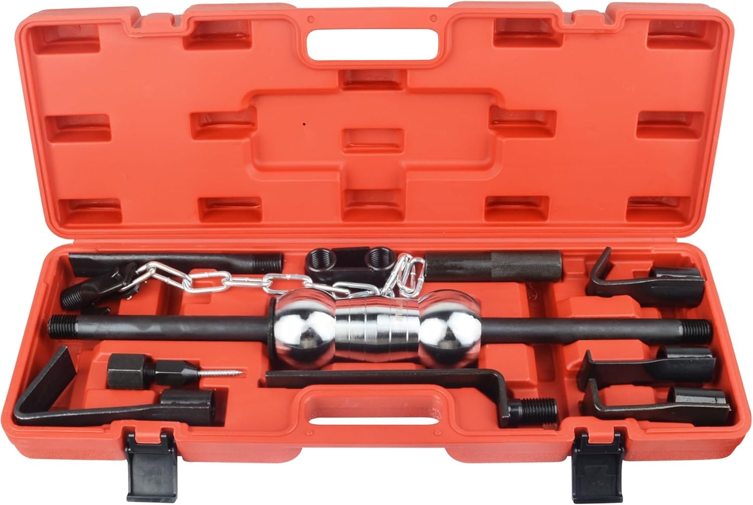 DAYUAN 13PC Dent Puller with Slide Hammer Auto Body Truck Repair Black,silver