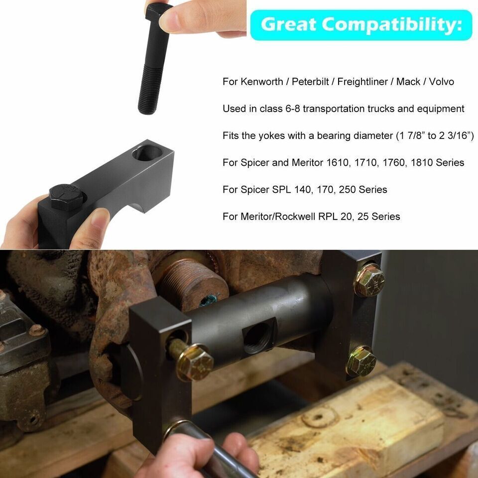 Heavy-Duty Yoke Puller Semi Truck Yoke Remover Tool Kit 60050 For Meritor Volvo