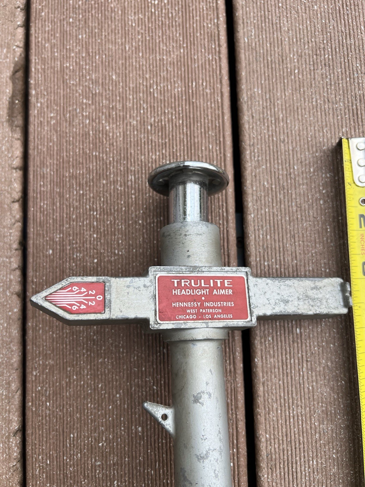 John Bean Trulite Headlight Aiming Tool Dial-A-Level Pair Vintage No. 15014-1