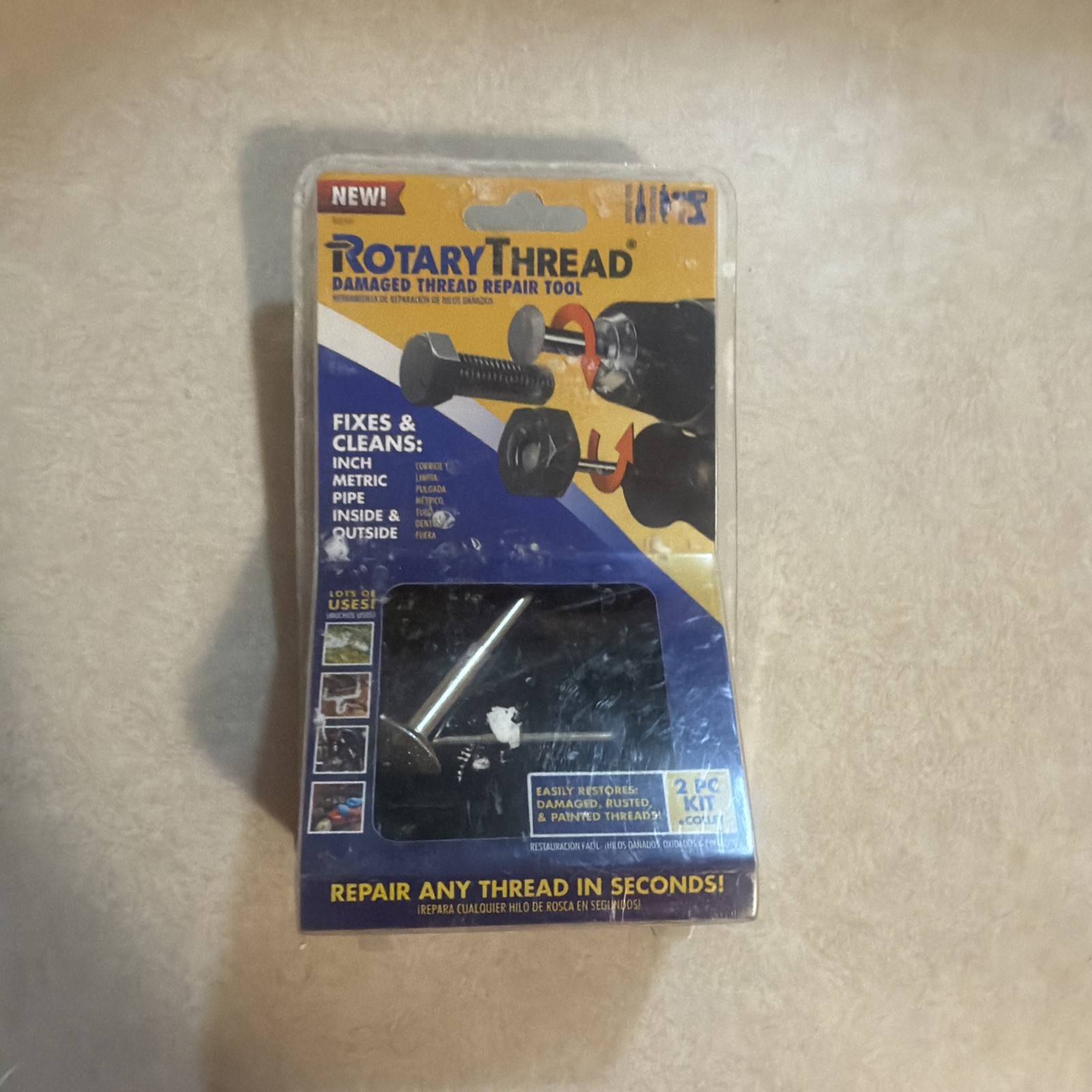 ROTARY THREAD Damaged Thread Repair Tool – Chase, Restore, Repair, and Clean