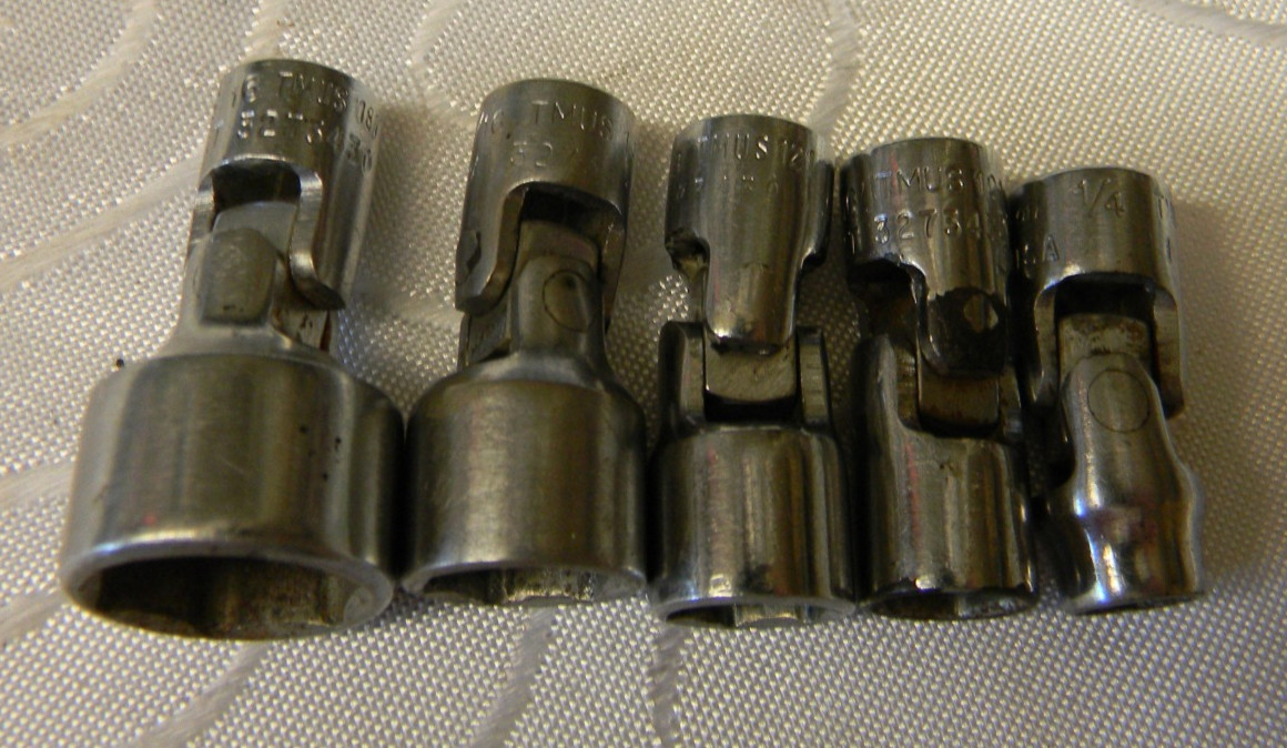 SNAP-ON 1/4″ DRIVE 5PC SAE 6PT SHALLOW UNIVERSAL SOCKET SET #106TMUSA