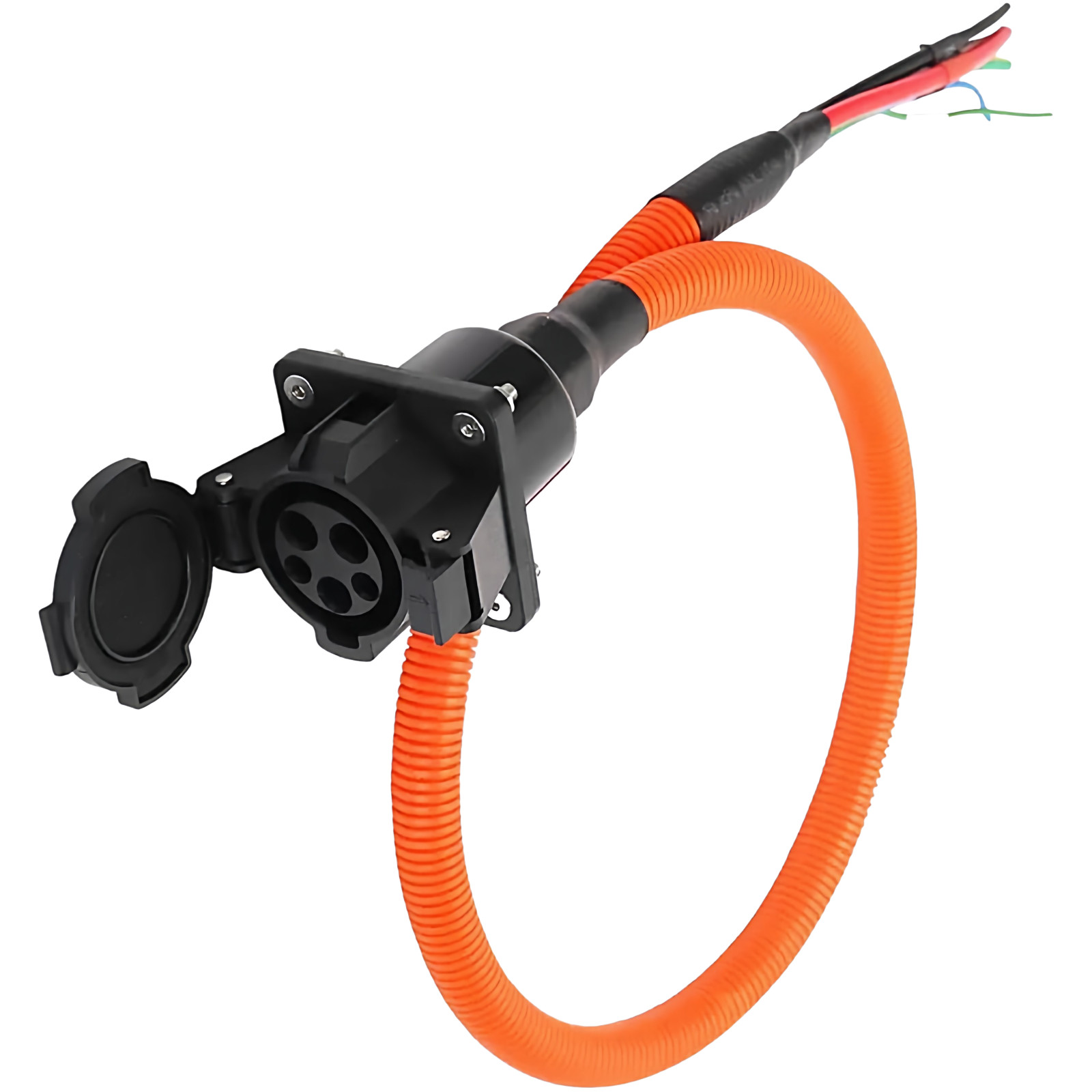 Level 1 and 2 SAE J1772 EV Socket-Inlet, Type 1 Receptacle, 16Amp, 110V-240V